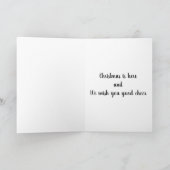 CHRISTMAS IST DIE ZEIT DES GUTEN KREBS FEIERTAGSKARTE (Innenseite)