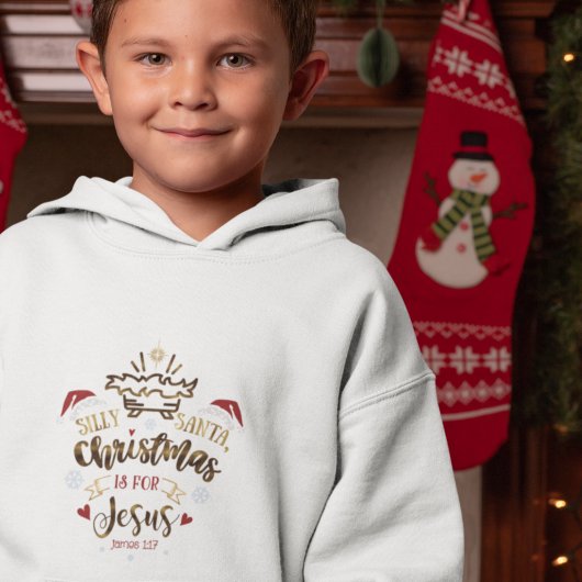CHRISTMAS IST FÜR JESUS Niedliche Christliche Jung Hoodie