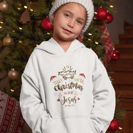CHRISTMAS IST FÜR JESUS Niedliches Christliches Mä Hoodie
