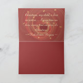 CHRISTMAS IST LIEBE FEIERTAGSKARTE (Innenseite)