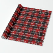 CHRISTMAS IST LIEBE und Schneeflocken Geschenkpapier (Ungerollt)