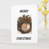 CHRISTMAS IST ZEIT, ÜBER "SIE" nachzudenken Karte (Gelbe Blume)