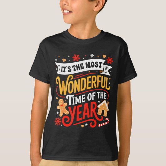 Christmas It's The Most Wonderful Time Of Year Gin T-Shirt (Vorderseite)