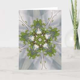 Christmas Ivy Kaleidoscope Star Feiertagskarte
