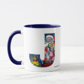 CHRISTMAS J SCHREIBEN / SANTA MIT VIOLIN MONOGRAMM TASSE (Links)