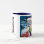 CHRISTMAS J SCHREIBEN / SANTA MIT VIOLIN MONOGRAMM TASSE (Zentrum)
