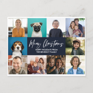 CHRISTMAS JAHR IM ÜBERPRÜFEN 10 FOTOS URLAUB FEIERTAGSPOSTKARTE