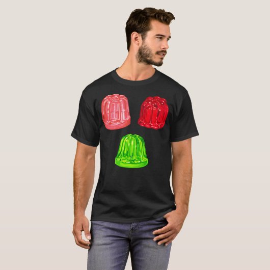 Christmas Jello Pattern T-Shirt (Vorne ganz)