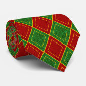 Christmas Jester Diamond Holiday Pattern Krawatte (Gerollt)