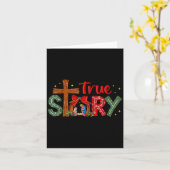 Christmas Jesus Cross Religious Christian Xmas Tru Karte (Gelbe Blume)