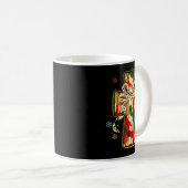Christmas Jesus Is The Reason Christian Cross Coqu Kaffeetasse (VorderseiteRechts)
