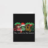 Christmas Jesus Reason Season Xmas Christian Men W Karte (Vorderseite)