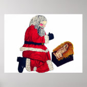 CHRISTMAS JESUS UND SANTA POSTER (Vorne)
