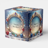 Christmas Jewel Frame Holiday Favor Box Geschenkschachtel (Rückseite)