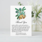 Christmas Jingle Bell Brautparty Dankeskarte (Stehend Vorderseite)