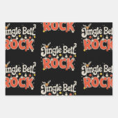 Christmas Jingle Bells 3 Math Rock Xmas Holiday Geschenkpapier Set (Vorderseite)