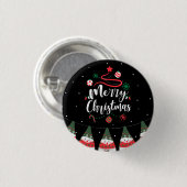 Christmas Jingle Bells Joyful Greetings Collection Button (Vorne & Hinten)