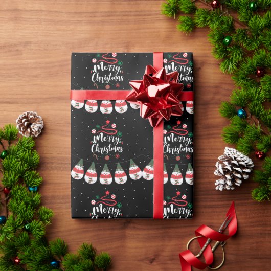 Christmas Jingle Bells Joyful Greetings Collection Geschenkpapier (Feiertagsgeschenk)