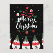Christmas Jingle Bells Joyful Greetings Collection Postkarte (Vorderseite)