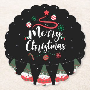 Christmas Jingle Bells Joyful Greetings Collection Untersetzer
