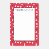 Christmas Jingle Bells Personalisiert Post-it Note Klebezettel (Vorderseite)