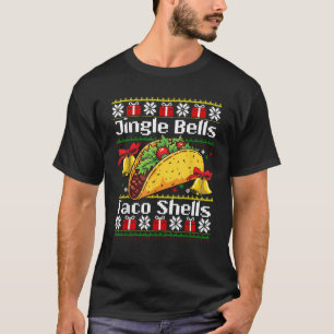 Christmas Jingle Bells Taco Muscheln Funny Family  T-Shirt