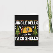 Christmas Jingle Bells Taco Shells Funny Xmas Taco Karte (Vorderseite)