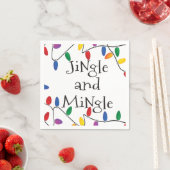Christmas Jingle Lights Cocktail Party Napkins Serviette (Beispiel)