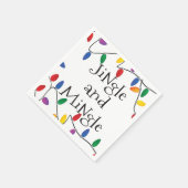 Christmas Jingle Lights Cocktail Party Napkins Serviette (Ecke)