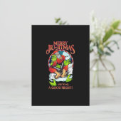 Christmas Jiu Jitsu Merry Jiu jitmas Einladung (Stehend Vorderseite)