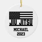 Christmas Jiu Jitsu Personalized  Keramik Ornament (Vorne)