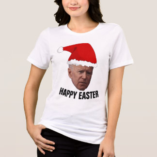 CHRISTMAS JOE BIDEN FUNNY T-SHIRT Tri-Blend SHIRT