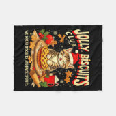 Christmas Jolly Biscuits Club Cute Cat Lovers Baki Fleecedecke (Vorderseite (Horizontal))