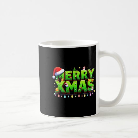 Christmas Jolly Creeper Xel Art Xmas Funny Gamer S Kaffeetasse (Rechts)