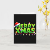Christmas Jolly Creeper Xel Art Xmas Funny Gamer S Karte (Gelbe Blume)