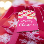 Christmas Jolly Santa Claus Merry Pink Gruß Geschenkanhänger<br><div class="desc">Ein rosa Hintergrund mit einem fröhlichen Weihnachtsmann ist die Grundlage für dieses maßgeschneiderte Weihnachtsfest mit rosa Drehung. Von einer Reihe von Weihnachten Urlaub stationär von Chessie's Fine Designs.</div>