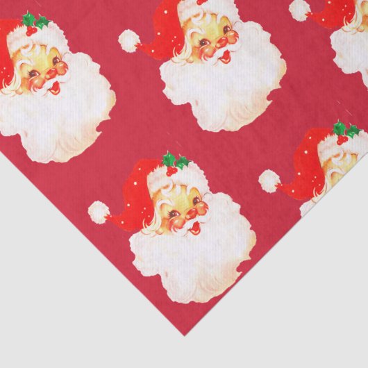 Christmas Jolly Santa Merry Fun Seidenpapier (Detail)