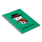 Christmas Jolly Snowman Notebook Notizblock (Rechte Seite)