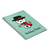 Christmas Jolly Snowman Notebook Notizblock (Rechte Seite)