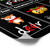 Christmas Jolly Syllables Teacher Students Funny S Poster (Ecke)