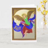 Christmas Joy Angel (innen leer) Karte (Gelbe Blume)
