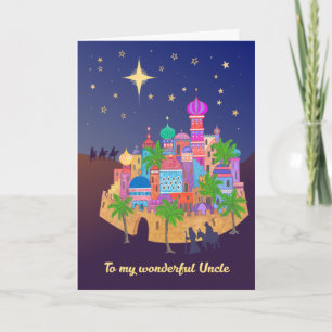 Christmas Joy Bethlehem für Oncle Card Karte