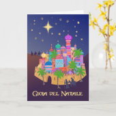 Christmas Joy Bethlehem Italian Grußkarte Karte (Gelbe Blume)