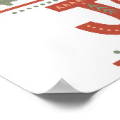 Christmas Joy Boho Holiday Poster (Ecke)