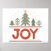 Christmas Joy Boho Holiday Poster (Vorne)