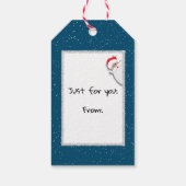 Christmas Joy Buffalo Kariert Geschenkanhänger (Rückseite)