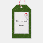 Christmas Joy Buffalo Kariert Geschenkanhänger (Rückseite)