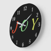 Christmas Joy Clock Große Wanduhr (Winkel)