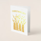 Christmas Joy Elegant Folienkarte (Vorderseite)
