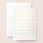 Christmas Joy Elegant Folienkarte (Rückseite mit Umschlag)